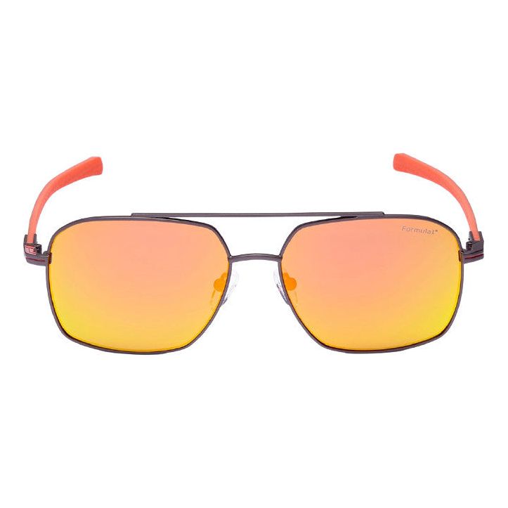 Load image into Gallery viewer, Formula Zonnebril unisex vierkant cat. 4 oranje