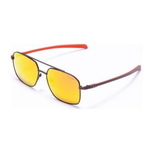 Load image into Gallery viewer, Formula Zonnebril unisex vierkant cat. 4 oranje