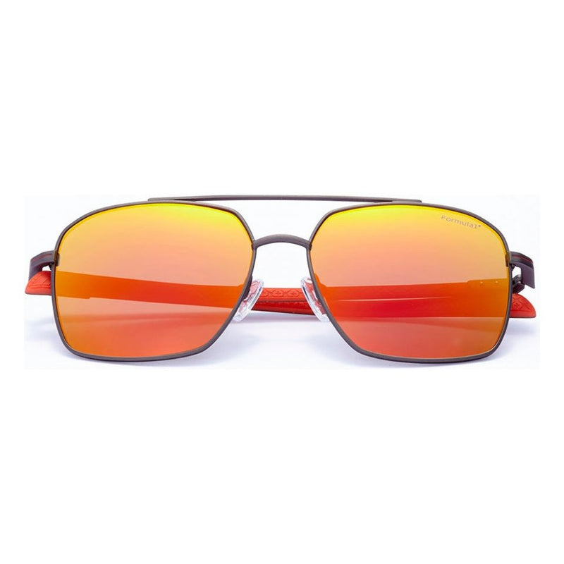 Load image into Gallery viewer, Formula Zonnebril unisex vierkant cat. 4 oranje