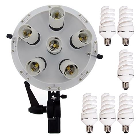 Load image into Gallery viewer, Falcon Eyes Lamp + Octabox 120cm LHD-B655FS 6x55W