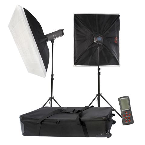 Load image into Gallery viewer, Falcon Eyes Studioflitsset TFK-2600L met LCD Scherm