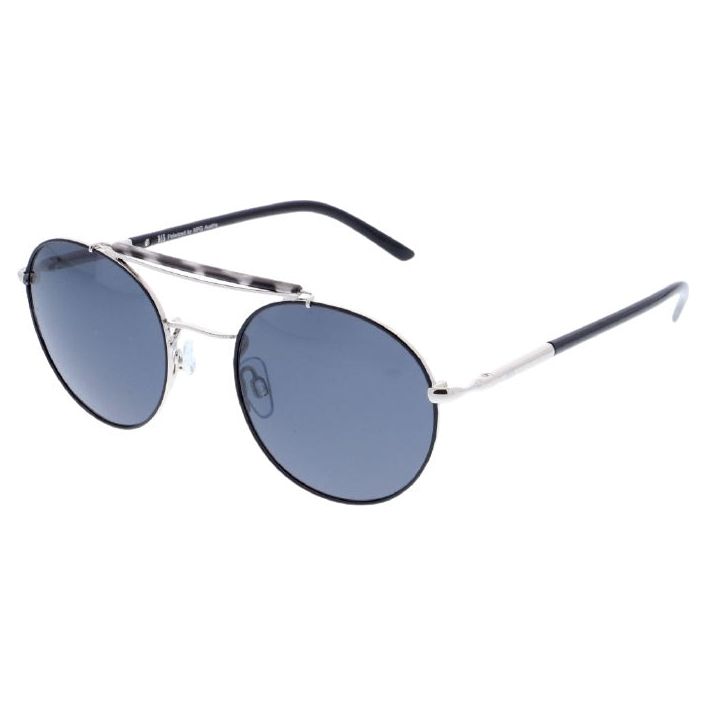 Load image into Gallery viewer, H.i.s Zonnebril unisex 84103 cat. 3 piloot metaal zilver blauw