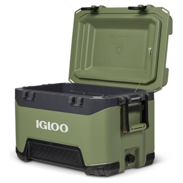 Load image into Gallery viewer, Igloo 52 koelbox voor de bouw 49 liter legergroen zwart