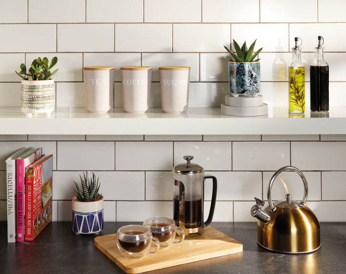 Load image into Gallery viewer, Kitchencraft Bloempot 10 x 5 cm keramiek blauw