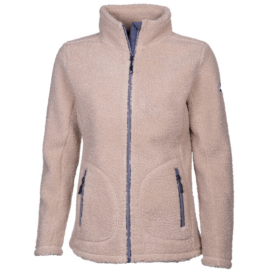 Load image into Gallery viewer, Life line Lorne Sherpa Fleecejas dames beige maat XL