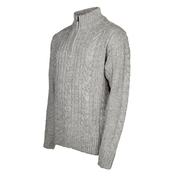 Load image into Gallery viewer, Life line Marcel sweater knit half zip heren lichtgrijs maat L