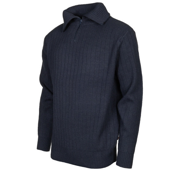 Load image into Gallery viewer, Life line PL Kotterstrui heren knit half zip blauw maat M