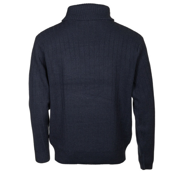 Load image into Gallery viewer, Life line PL Kotterstrui heren knit half zip blauw maat 4XL