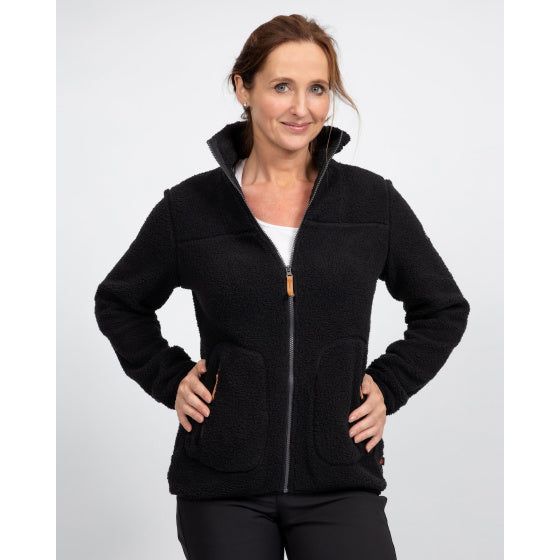 Load image into Gallery viewer, Life line Wendy fleecevest dames zwart maat 3XL
