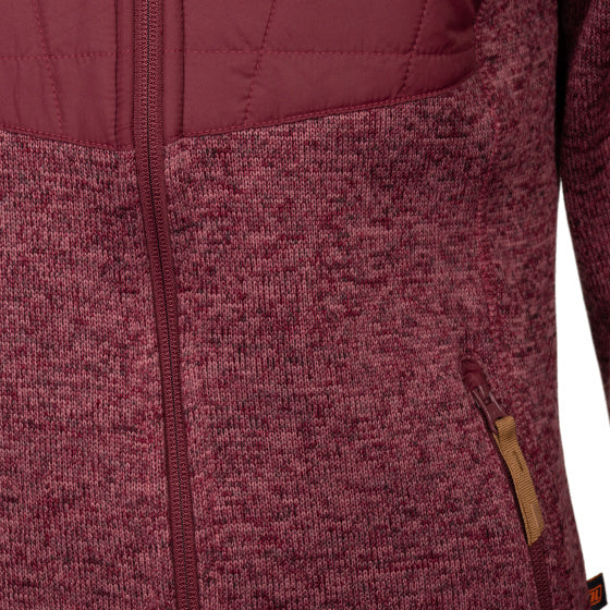 Load image into Gallery viewer, Life line Willemijn fleecevest dames bordeaux maat 3XL