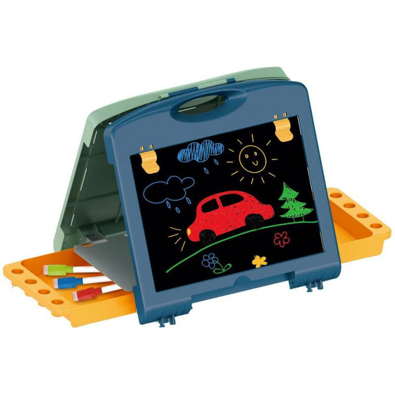 Load image into Gallery viewer, Luna Tekenbord junior 40-delig blauw groen