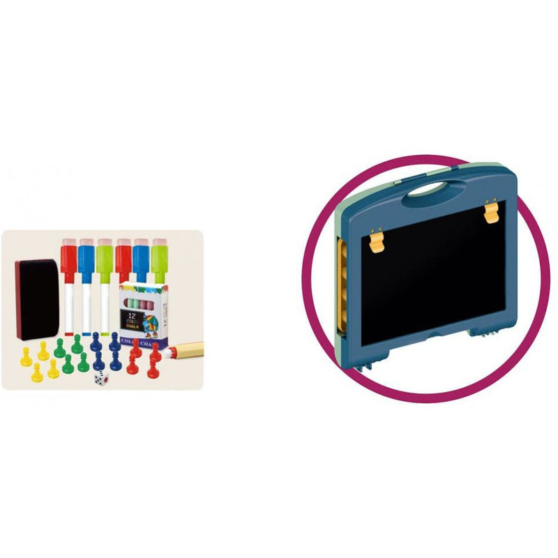 Load image into Gallery viewer, Luna Tekenbord junior 40-delig blauw groen