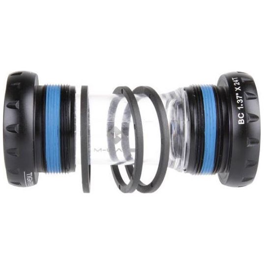 Load image into Gallery viewer, M-Wave Bottom bracket 68 73 x 41 mm zwart transparant