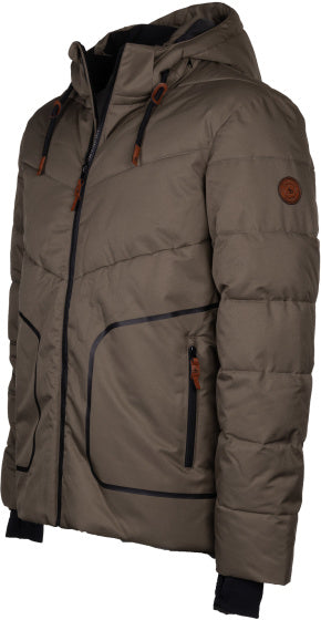 Load image into Gallery viewer, Maupiti Marck II padded winterjas heren grijsbruin maat L