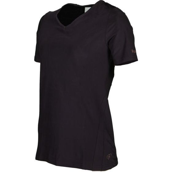 Load image into Gallery viewer, Papillon Fitness shirt s sl v-neck dames zwart maat M