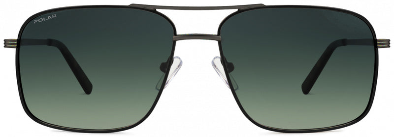 Load image into Gallery viewer, Polar Zonnebril Aviator 672 gepolariseerd Cat. 3 RVS zilver zwart