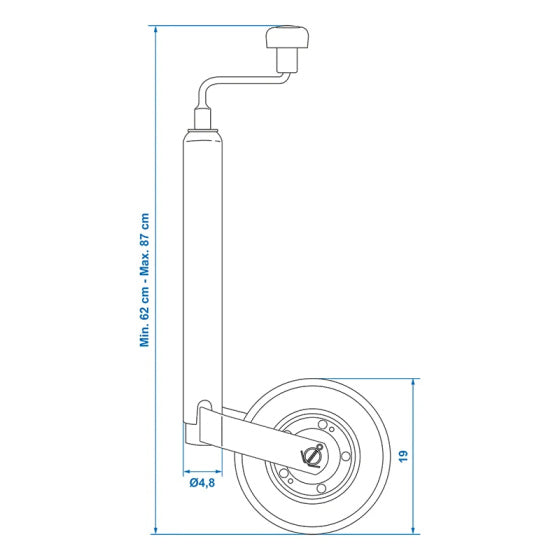 Load image into Gallery viewer, Proplus Neuswiel 48 mm rubberband 200 x 50 mm