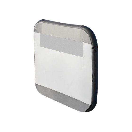 Load image into Gallery viewer, Proplus Windscherm opblaasbaar 160 x 140 cm lichtgrijs zwart