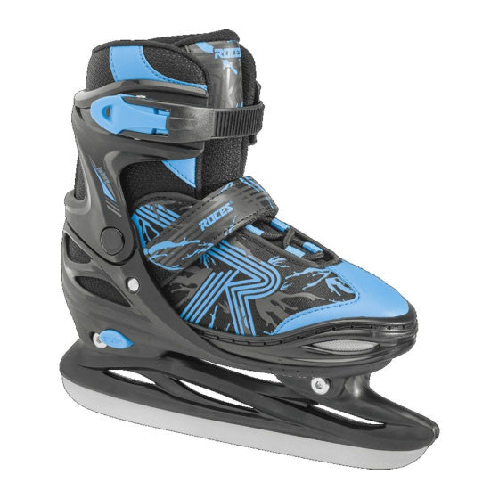 Load image into Gallery viewer, Roces Jokey Ice 3.0 verstelbare schaatsen zwart blauw maat 30-33