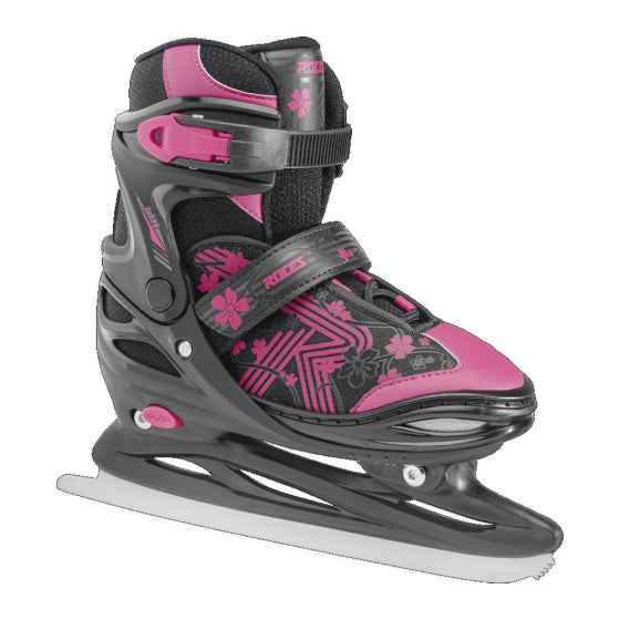 Load image into Gallery viewer, Roces Jokey Ice 3.0 verstelbare schaatsen zwart roze maat 34-37