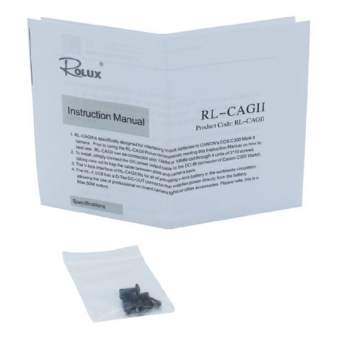 Load image into Gallery viewer, Rolux V-Mount Battery Plate RL-CAGII voor Canon C300 Mark II