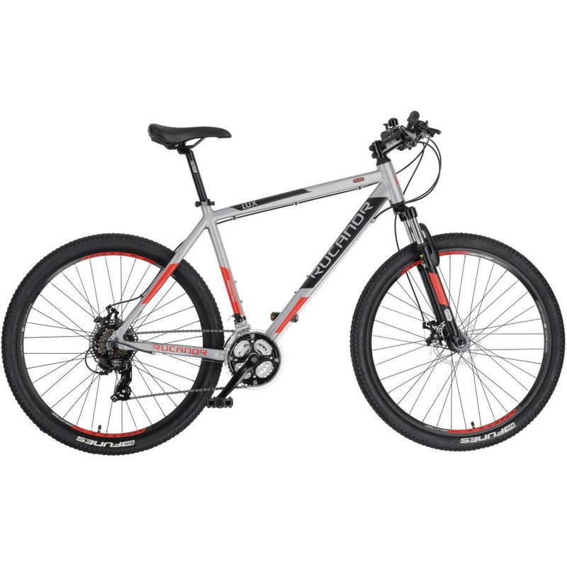 Load image into Gallery viewer, Rucanor Lux 27.5 Inch 46 cm Heren 21V Mechanische schijfrem Zilver Rood