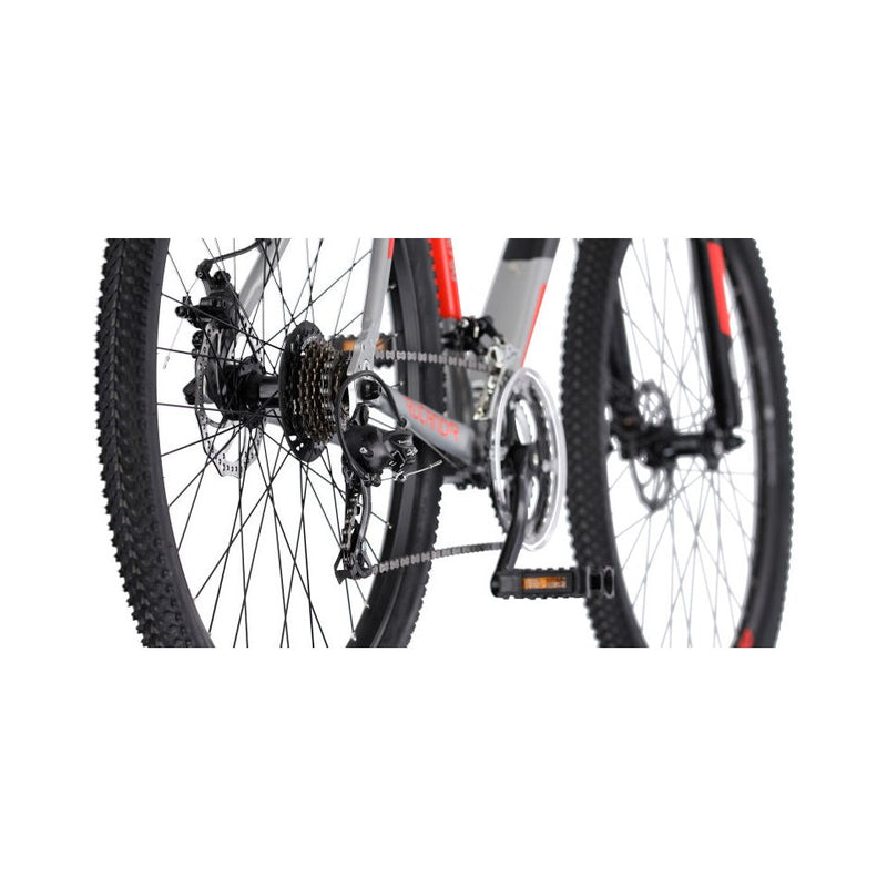 Load image into Gallery viewer, Rucanor Lux 27.5 Inch 51 cm Heren 21V Mechanische schijfrem Zilver Rood