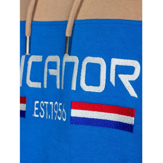 Load image into Gallery viewer, Rucanor Trevor sweater hoodie heren blauw beige maat 3XL