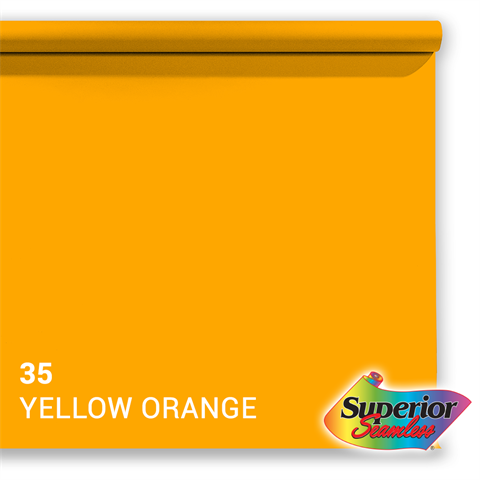 Load image into Gallery viewer, Superior achtergrondpapier 35 yellow-orange 1,35 x 11m