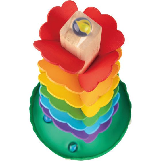 Load image into Gallery viewer, Tooky toy Educatieve Houten Knikkertoren met Melodie 7-delig
