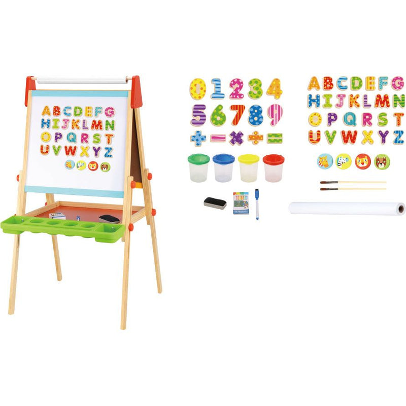 Load image into Gallery viewer, Tooky toy 2 in 1 Educatief Schoolbord magneet- krijtbord 56-delig