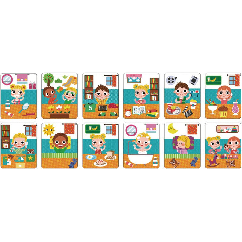 Load image into Gallery viewer, Tooky toy A Wonderful Day Educatief Houten Magneetbord 108-delig