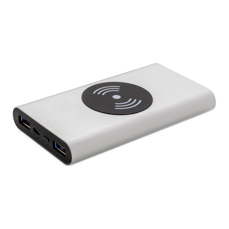 Load image into Gallery viewer, Xd collection Powerbank draadloos 10.000 mAh 12,5 cm alu zilver