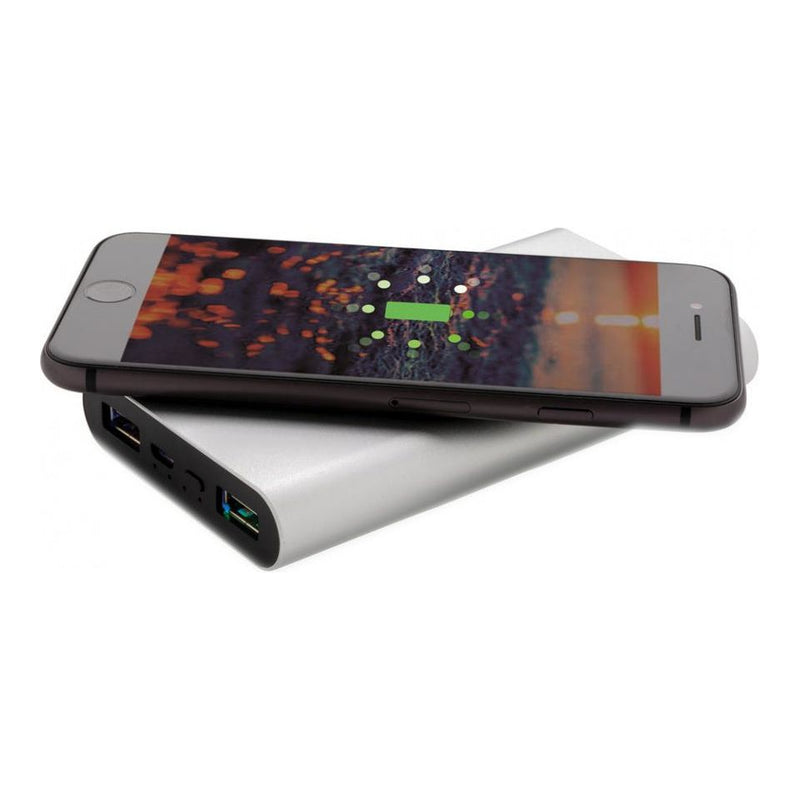 Load image into Gallery viewer, Xd collection Powerbank draadloos 10.000 mAh 12,5 cm alu zilver