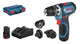 Bosch blauw bosch accu schroefboormachine gsr12v-15fc 2.0ah
