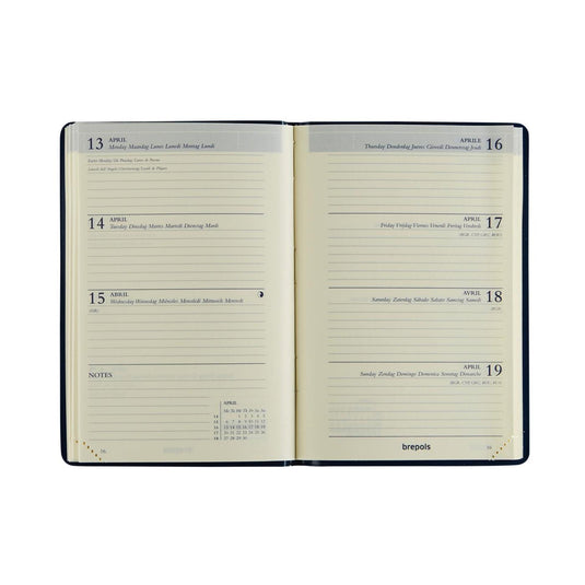 Brepols agenda delta seta 2026 8x12cm