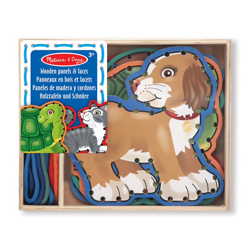 Load image into Gallery viewer, Melissa doug borduren op hout dieren
