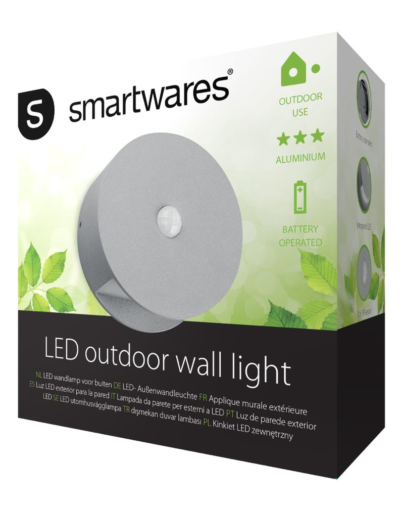 Load image into Gallery viewer, Ranex ra-1004236 led wandlamp voor buiten met sensor 0.5 w 60 lm grijs
