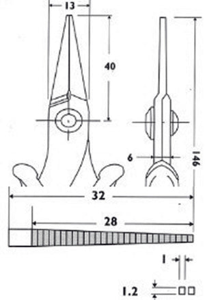 Piergiacomi pg-pn2005 telefoontang 146 mm