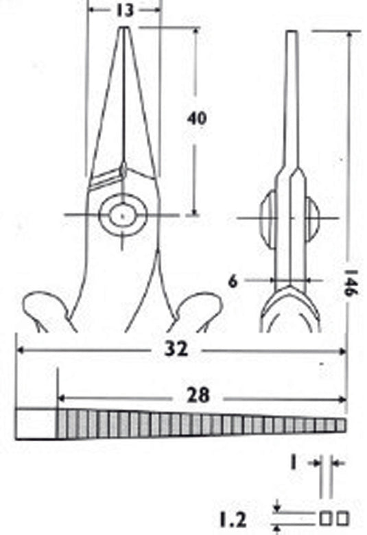 Piergiacomi pg-pn2005 telefoontang 146 mm