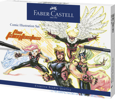 Faber-castell tekenset volwassenen - comic illustratie set - fc-167195