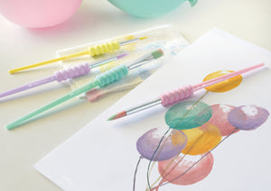 Faber castell fc-481620 penselenset soft touch 4 stuks pastel kleuren