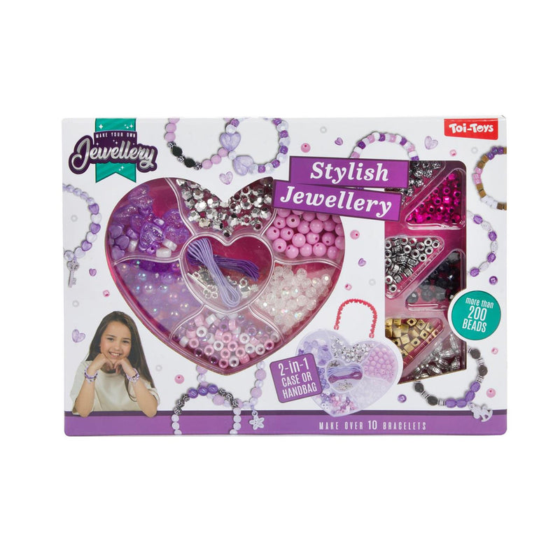 Afbeelding laden in galerijviewer, Toi-toys jewellery set armbanden maken in koffer 2 assorti
