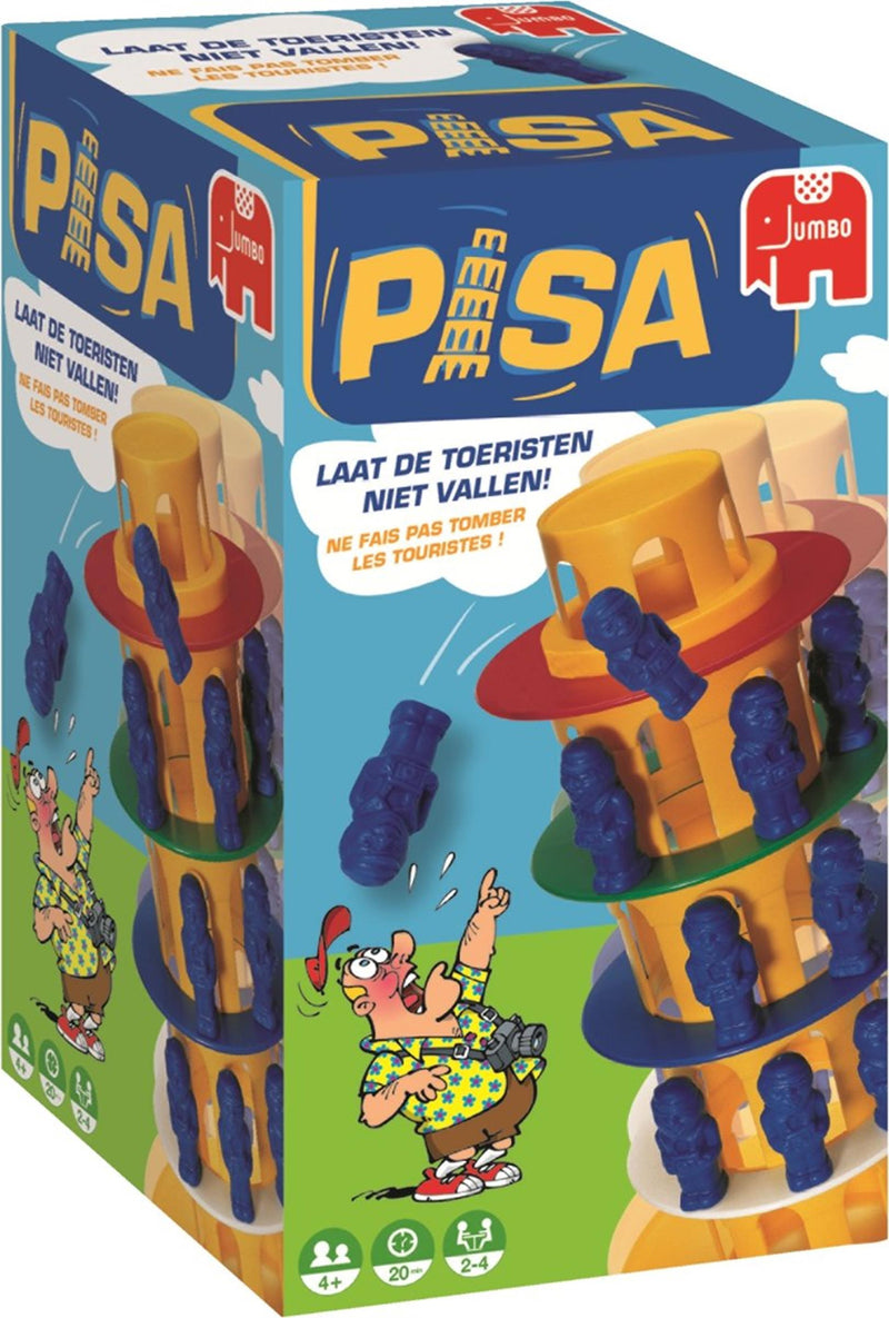 Afbeelding laden in galerijviewer, Jumbo toren van pisa - actiespel - vanaf 4 jaar - 2 tot 4 spelers - bordspel voor kinderen - familiespel
