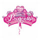 Anagram folie ballon prinsessen kroon 81x48 cm