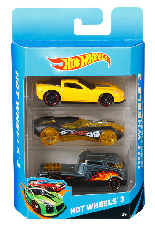 Hot wheels diecast 3 pak autoset