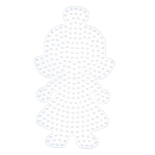 Hama strijkkralen grondplaat pop transparant