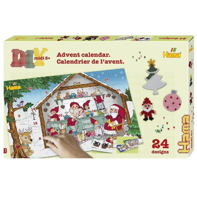 Load image into Gallery viewer, Hama strijkkralen diy midi adventkalender 5000 stuks
