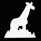 Hama strijkkralen grondplaat giraffe wit