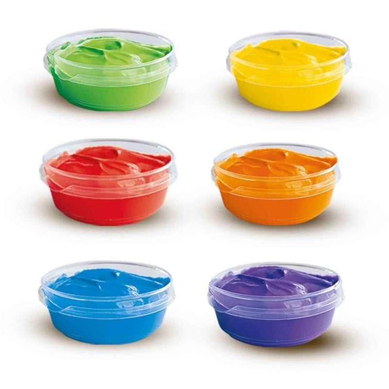 Afbeelding laden in galerijviewer, Ses vingerverf 6 kleuren x 45ml
